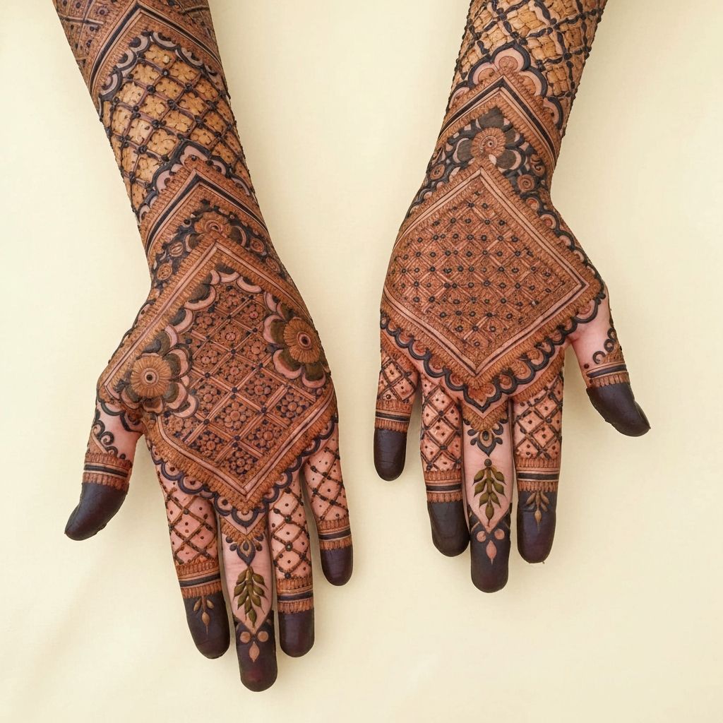 Arabic henna patterns
